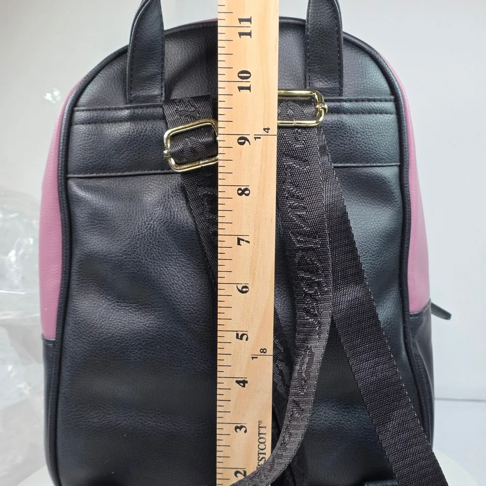 Luv Betsey Johnson French Bulldog‎ Mini Backpack Black White Pink Puppy Dog Bag